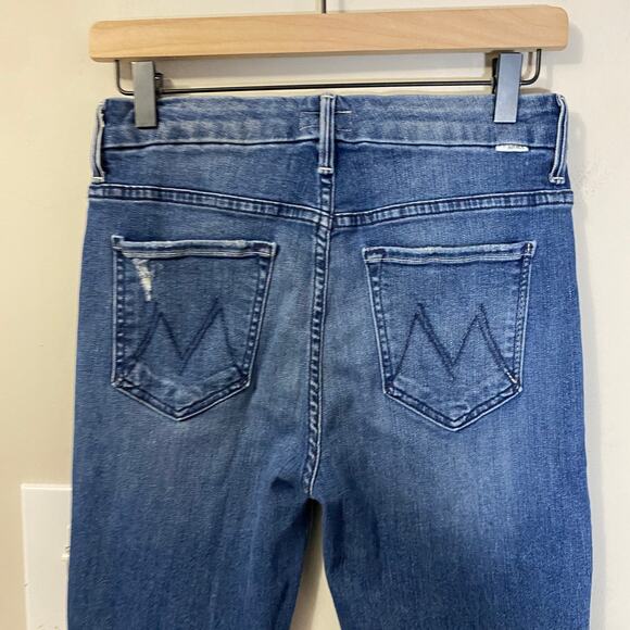 MOTHER High Waisted Looker Ankle Chew Jeans Just Like The Ones We .. Wash Sz 28 - Picture 10 of 16